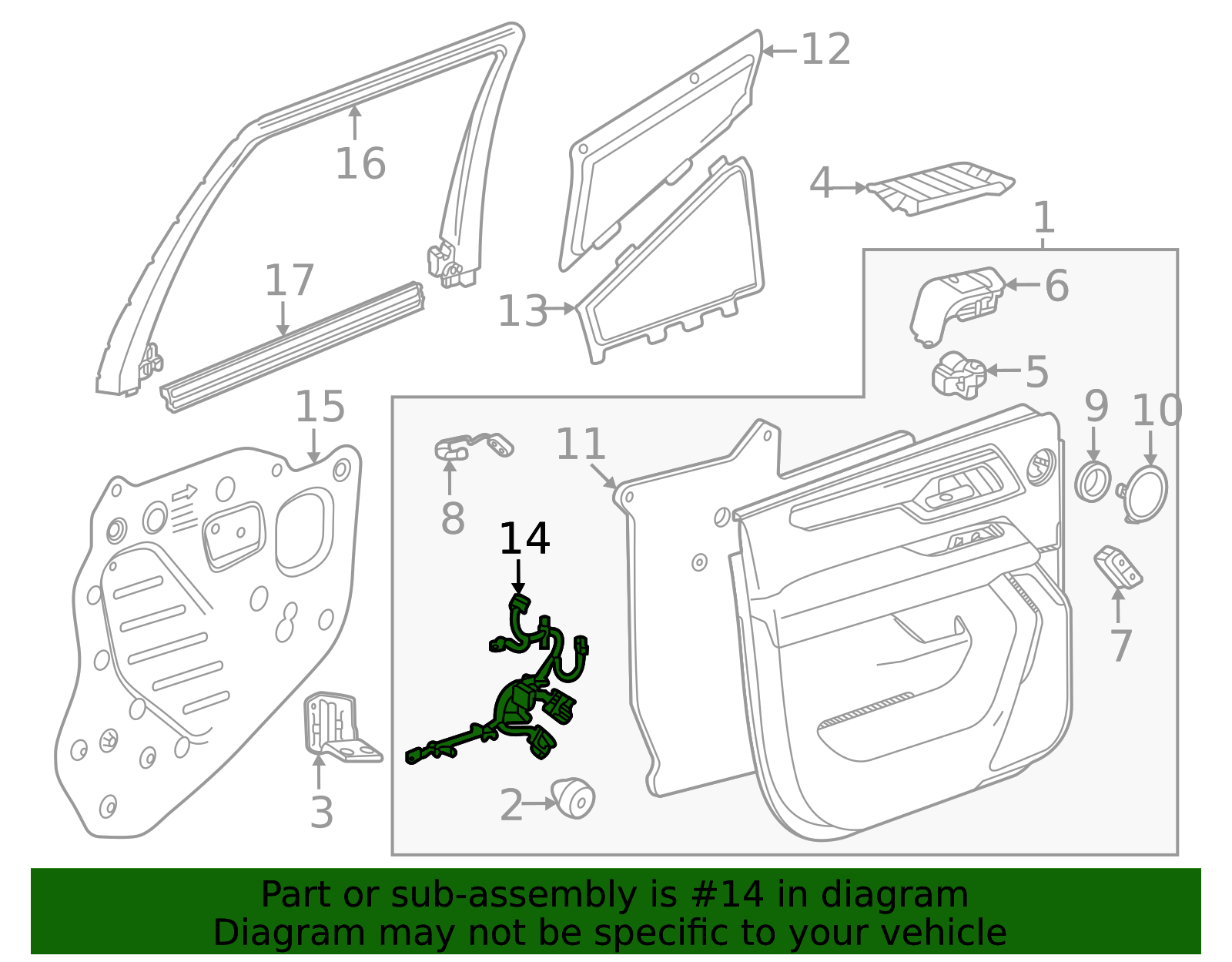 2025-2026 GM Door Water Deflector 85643457 | Capital Chevy Parts