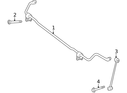 Stabilizer Bar & Components for 2014 Mercedes-Benz GLK350 #0