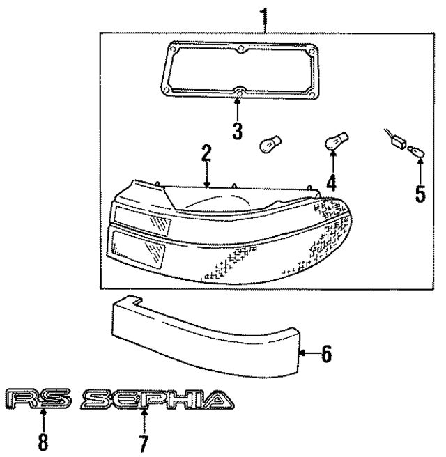 K24A51160D - : Tail Lamp Assembly for Kia Image