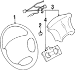 16752941 - Steering: Steering Wheel for Oldsmobile: Achieva Image