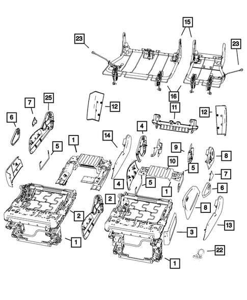 Adjusters, Covers, Shields, and Risers for 2007 Chrysler PT Cruiser #0