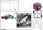 61361388911 - Vehicle Electrical System: Relay, Change-Over Contact,Signal Violet for BMW Image