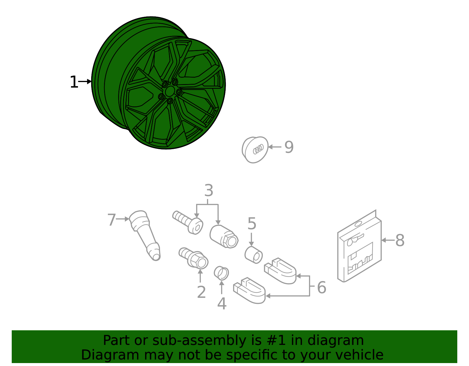 2024 Audi Wheel, Alloy 4M8-601-025-BN | OEM Parts Online