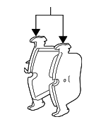 34216768471 - Brakes: Brake Pads for BMW: 528i, 528i xDrive, 528xi, 535i, 535i GT, 535i xDrive, 535xi, 545i, 550i, 645Ci, 650i, 745i, 745Li, 750i, 750Li, 760i, 760Li, Alpina B7, M3, M5, M6, X5, X6 Image