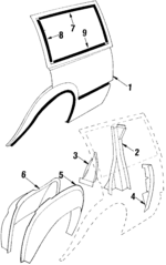 20719807 - Body: Panel for Buick: Skyhawk | Chevrolet: Cavalier | Oldsmobile: Firenza | Pontiac: J2000 Sunbird, Sunbird Image
