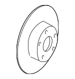 4B0615601A - : Disc Brake Rotor Rear for Audi: A6, A6 Quattro Image