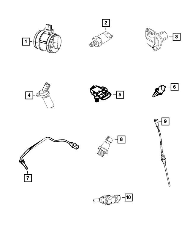 68315274AA - Electrical: Oil Pressure Switch for Ram: ProMaster 1500, ProMaster 2500, ProMaster 3500 Image