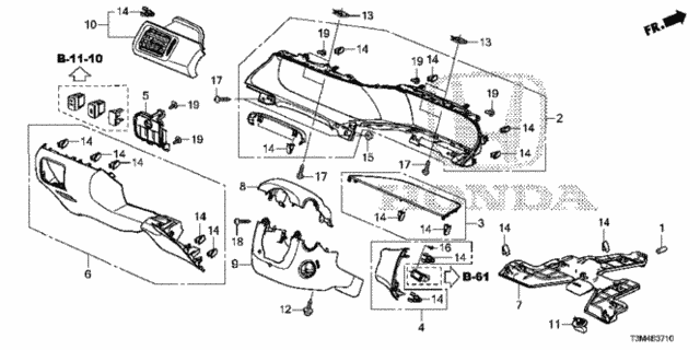 Instrument Panel Garnish (Driver Side) for 2017 Honda Accord #0