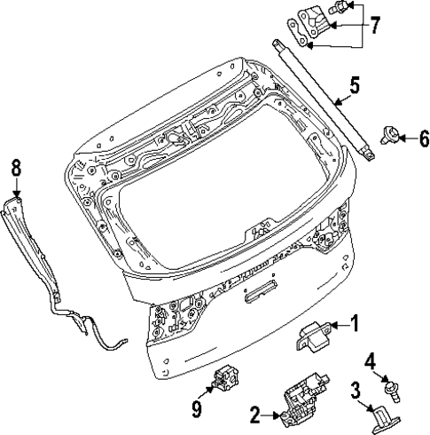 Liftgate for 2024 Mazda CX-90 #0
