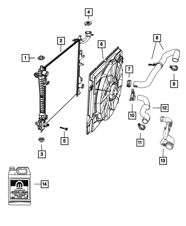 68153921AA - Cooling: Coolant Antifreeze for Mopar Image image