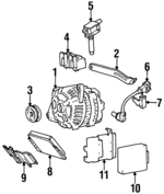3732132510 - : Pulley for Hyundai: Accent, Scoupe Image