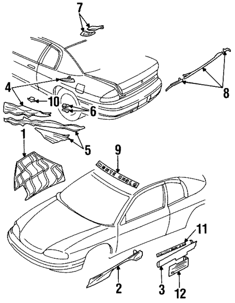 Stripe Tape for 1995 Chevrolet Monte Carlo #0