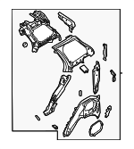 LR163988 - Body: Inner Quarter Panel for Land-Rover Image