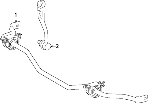 Stabilizer Bar & Components for 2025 Toyota Crown #1