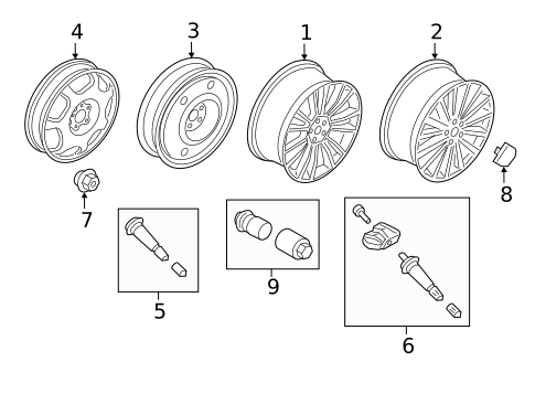 Wheels for 2017 Lincoln Continental #2