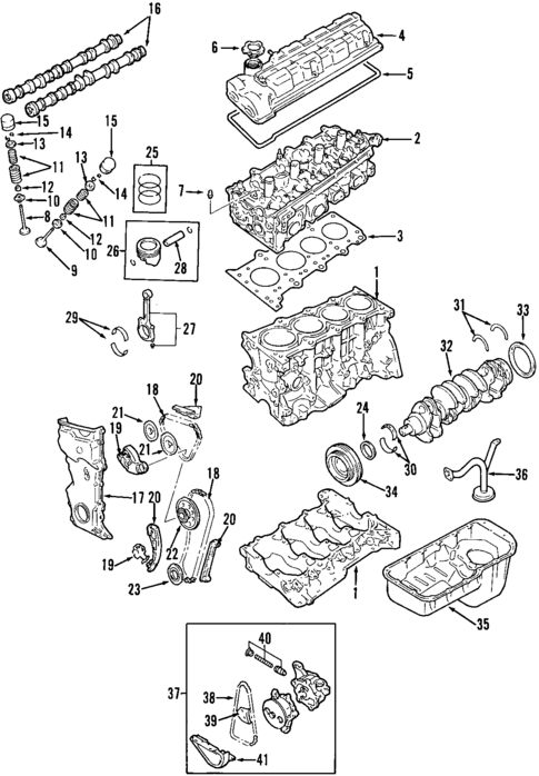 Engine for 2001 Suzuki Vitara #0