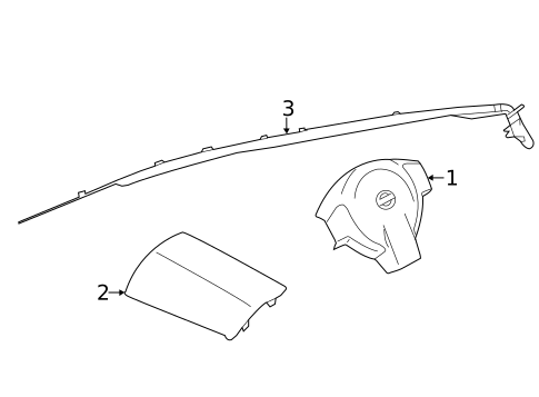 Air Bag Components for 2017 Nissan NV200 #1