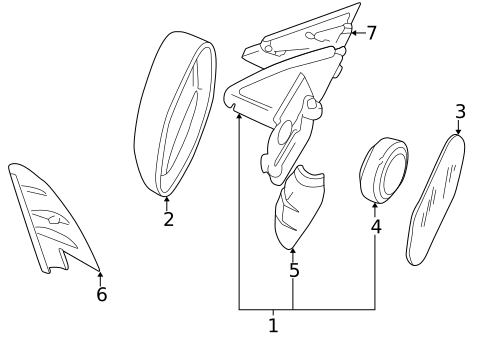 Mirrors for 2001 Audi A4 Quattro #0