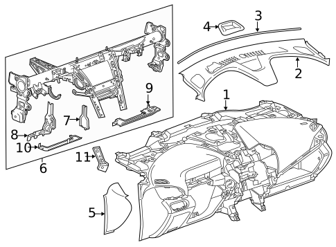 Instrument Panel for 2016 Chevrolet Volt #0