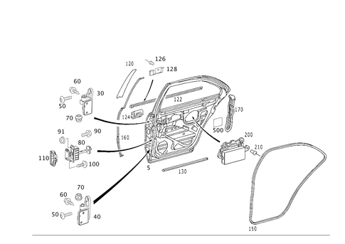Rear Doors for 2002 Mercedes-Benz S55 AMG #0