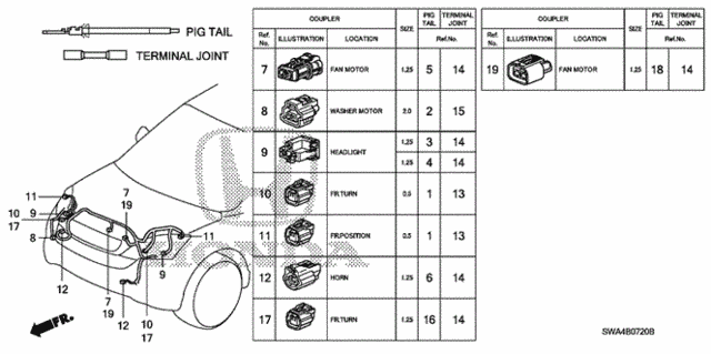 Electrical Connector (FR.) for 2007 Honda CR-V #0