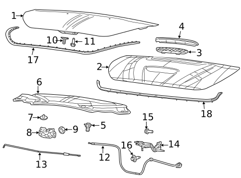 Hood & Components for 2015 Dodge Dart #0