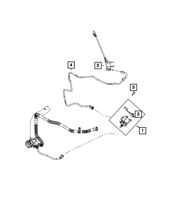 68438898AA - : Radiator Outlet Hose for Mopar Image