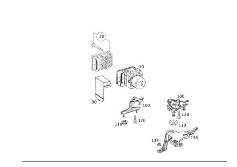 Hydraulic Unit for 2013 Mercedes-Benz GLK350 #0
