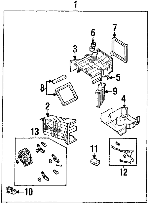 Heater Components for 2001 Kia Sportage #0