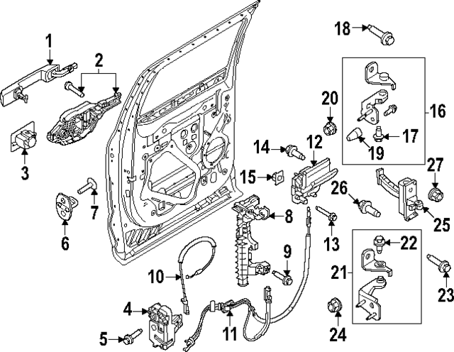 P3CZ2526684C - Body: Handle Base for Ford: F-350 Super Duty Image