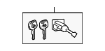 6905104020 - Body: Cylinder &amp; Keys for Toyota: Camry, Corolla, Matrix, Tacoma Image
