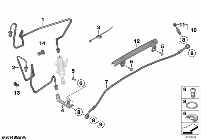 34321599229 - Brakes: Hollow Bolt - M10X1 for BMW-Motorrad Image