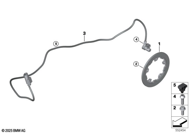 34528553968 - Brakes: Sensor Ring -  for BMW-Motorrad Image
