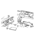 5064128AA - Instrument Panel and Radios and Consoles: Global Positioning Antenna for Dodge: Ram 1500, Ram 2500, Ram 3500 Image