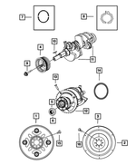 5066737AB - 3.7L Gas; Engine: Crankshaft Bearing Package for Mopar Image