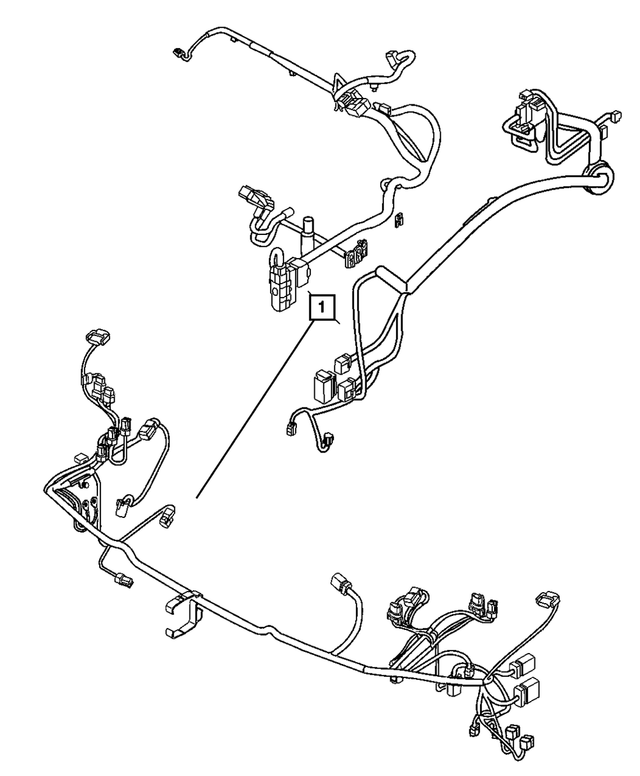 « 5059053AC –  : Projecteur &amp; Tableau De Bord Cablage pour Mopar Image »