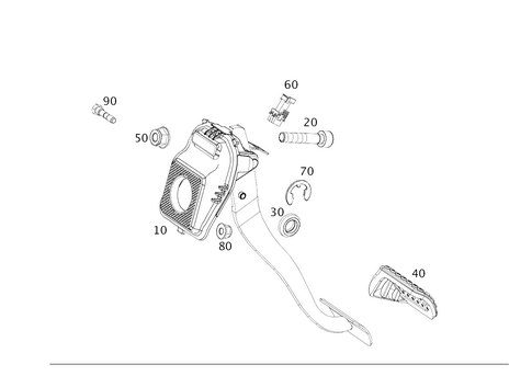 Pedal Assembly with Bearing for 2022 Mercedes-Benz G550 #0