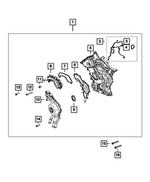 4893936AG - Engine: Chain Case Cover for Mopar Image