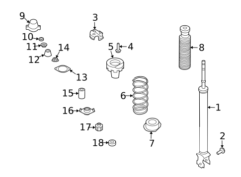 Shocks & Components for 2004 INFINITI M45 #0