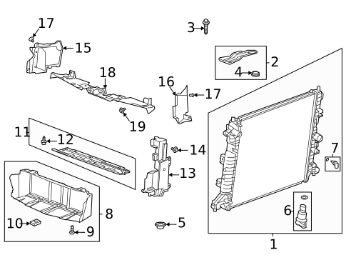 Radiator & Components for 2022 Cadillac CT4 #0