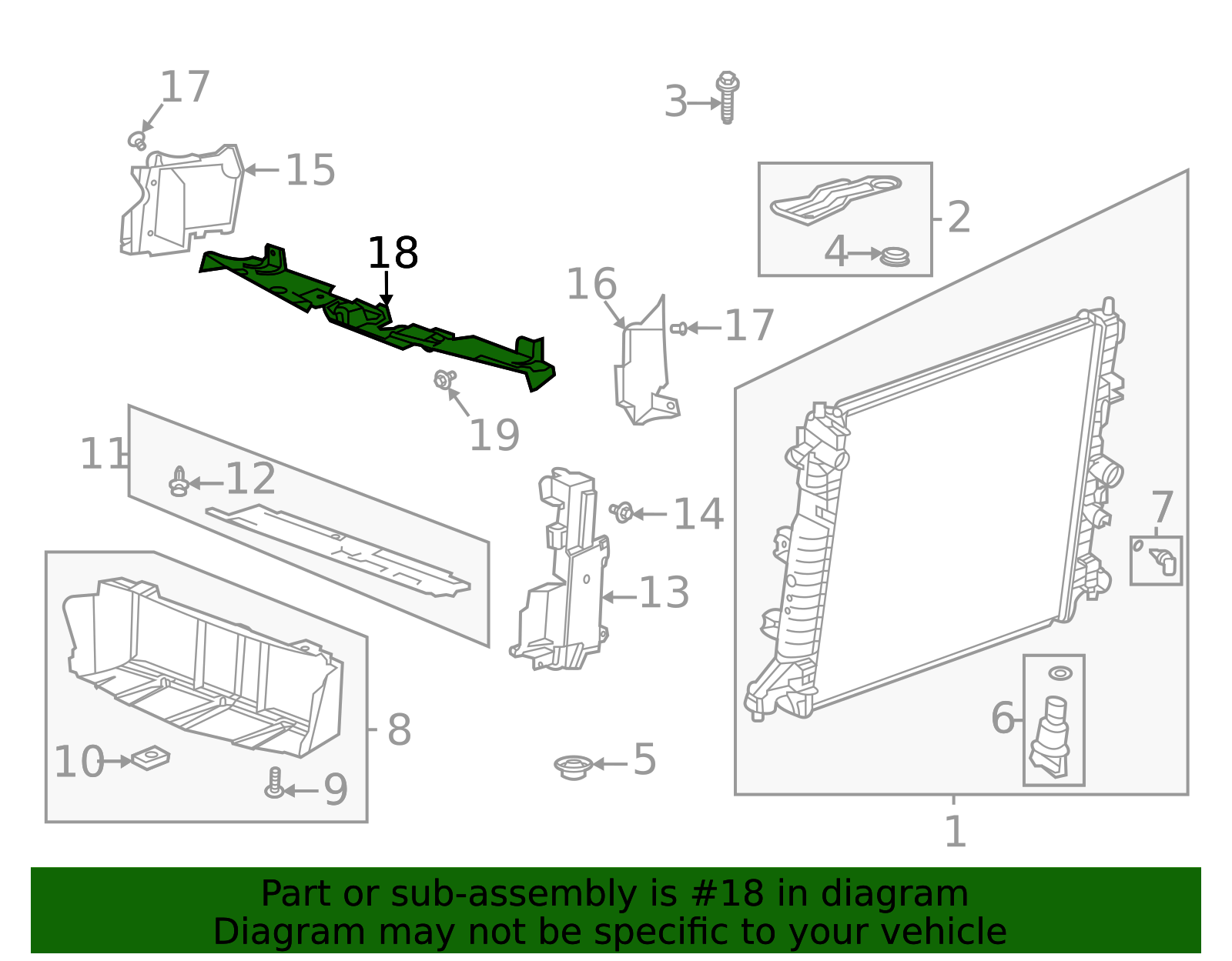 84798253 - High-Quality Radiator Air Front Upper Baffle for 2020-2025 ...