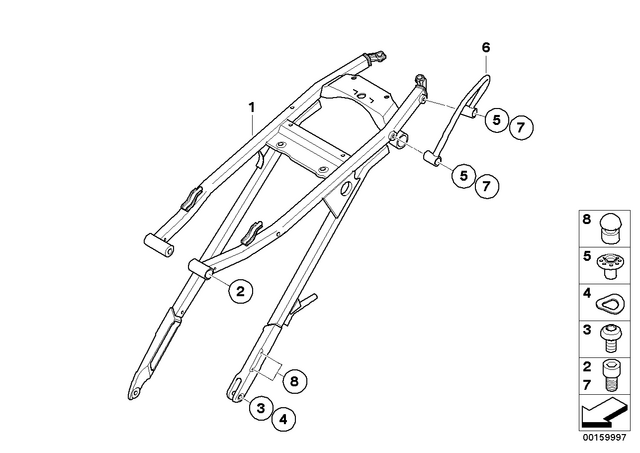 46517707914 - : Fillister-Head Screw - M8X20 for BMW-Motorrad Image