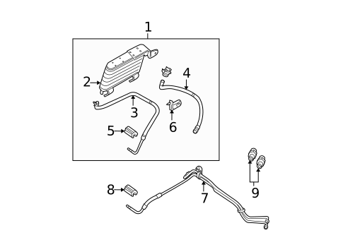 Oil Cooler for 2007 Mercury Mountaineer #0