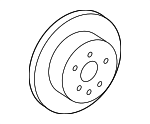 4351630030 - : Disc Brake Rotor for Lexus: GS350, GS450h, GS460, IS250, IS350 Image