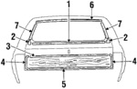 20501858 - Body: Belt Molding for Buick: Electra, LeSabre | Chevrolet: Caprice | Oldsmobile: Custom Cruiser | Pontiac: Parisienne, Safari Image
