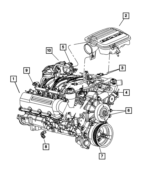 53032423AE - Engine 3.7L Six Cylinder: Air Cleaner Resonator for Mopar Image