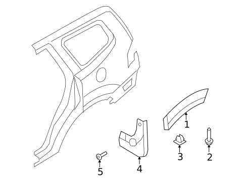 Exterior Trim - Quarter Panel for 2009 Kia Borrego #0