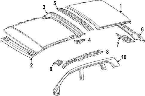 Roof & Components for 2024 Mercedes-Benz EQB 350 #1