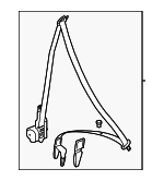 95880300111OC7 - Electrical: Seat Belt Assembly for Porsche: Cayenne Image