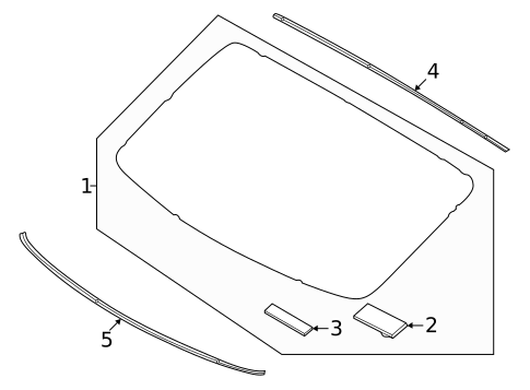 Reveal Moldings for 2019 Genesis G70 #1